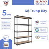  Kệ Thép V Lắp Ráp Ván MDF 