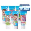 BRUSH-BABY COMBO 6 KEM ĐÁNH RĂNG CÓ FLUORIDE CHO BÉ Ở MỌI ĐỘ TUỔI 50ML