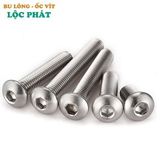 BU LÔNG LỤC GIÁC CHÌM ĐẦU CẦU INOX 201, 304 DIN 7380