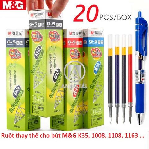 Ruột bút gel M&G G5 (Cho bút K35, 1008, 1108, 1163)