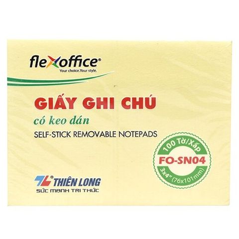 Giấy nhớ Flexoffice 3x4 FO-SN04 (76x101mm)