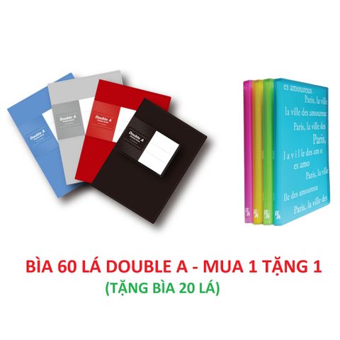 File 60 lá Double A - Mua 1 tặng 1