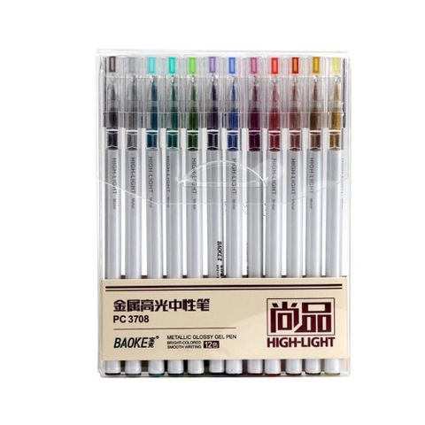 Bút bi nước 12 màu Baoke PC3708