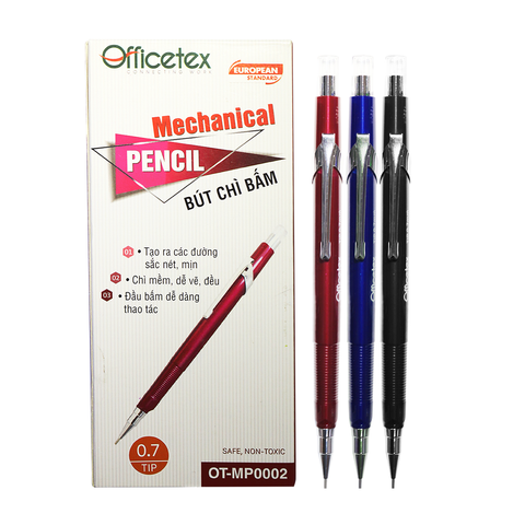 [THANH LÝ] Bút chì kim thân sắt cao cấp Officetex OT-MP0002 nét 0.7mm