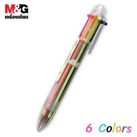 Bút bi 6 màu M&G ABPV6101