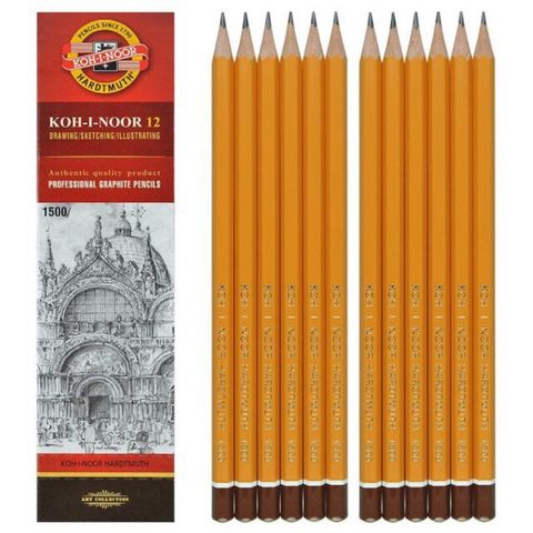 Bút chì Tiệp KOH-I-NOOR 1500-HB (Hộp 12 chiếc)