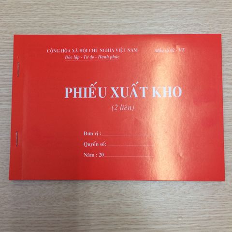 Phiếu xuất kho A5 2 liên, 3 liên (13x19cm)