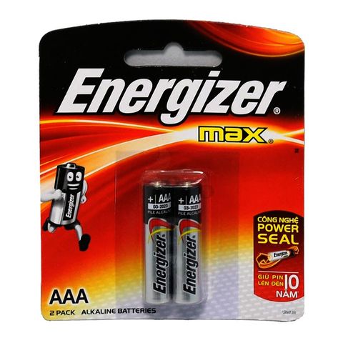 [Chính Hãng] Vỉ 2 viên Pin đũa Energizer AAA (Nhập Khẩu Độc Quyền Bởi DKSH Việt Nam)