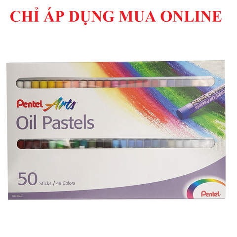 [SIÊU RẺ - CHÍNH HÃNG] Sáp dầu 50 màu Pentel PHN-50