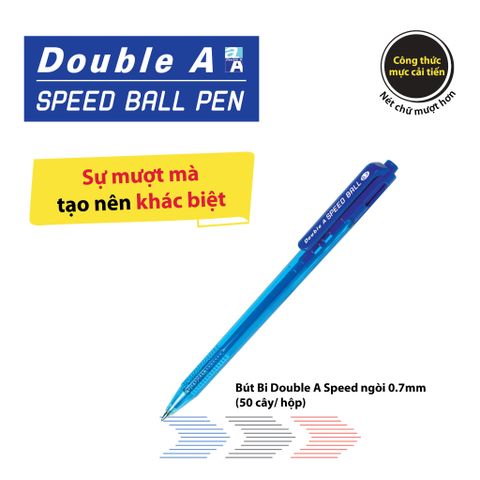 Bút bi Double A Speed DBP-307-B21 ngòi 0.7 mm - Mực xanh