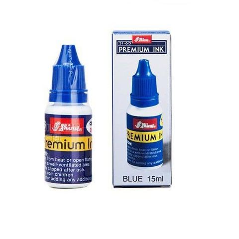 Mực dấu đóng trên mọi chất liệu Shiny SI-63 màu xanh 15ml