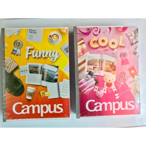 Vở Campus Gift 200 Trang (Dòng kẻ ngang) - Mua 5 quyển tặng bút nhớ dòng