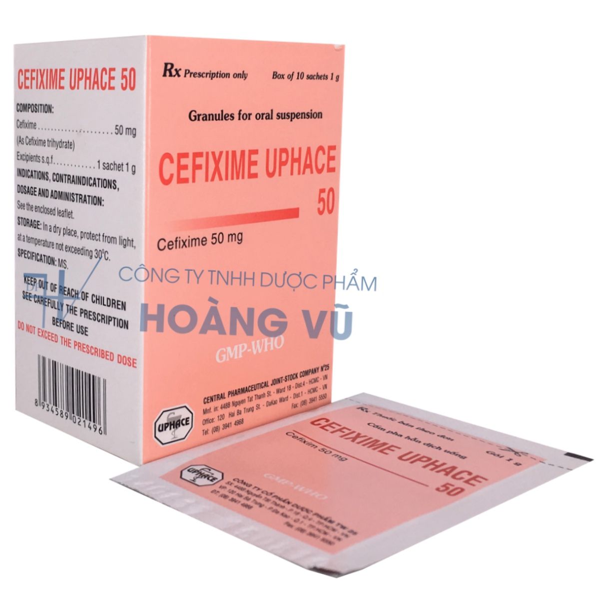 CEFIXIME UPHACE 50 (T/150H/10gói)