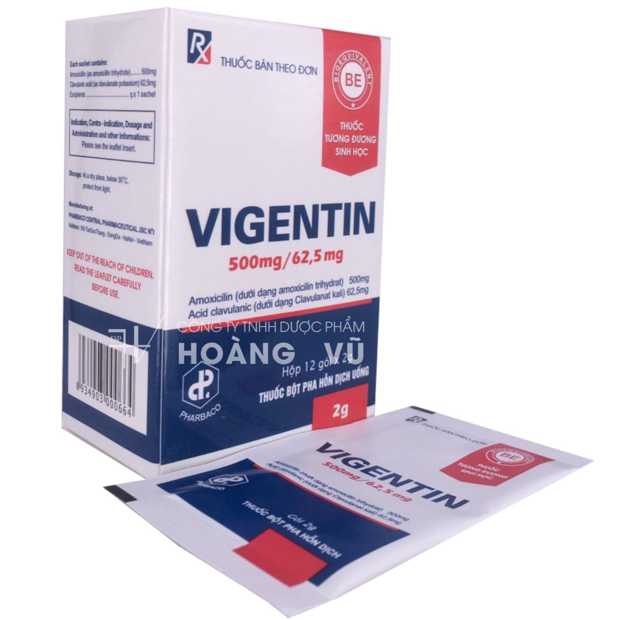 VIGENTIN 562.5MG - GÓI (T/90H/12G)