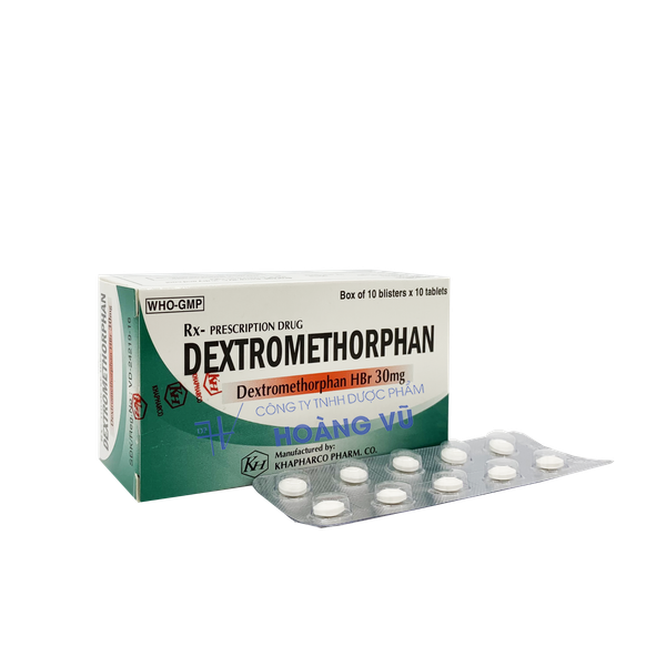 DEXTROMETHORPHAN 30mg duochoangvuhcm