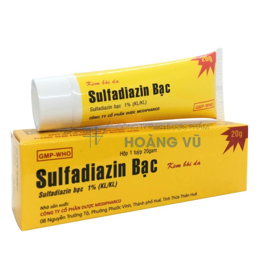 SULFADIAZIN BẠC 20g (T/300tube)