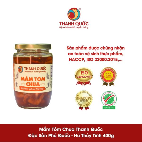 Mắm Tôm Chua Phú Quốc - Thanh Quốc Hũ 400G