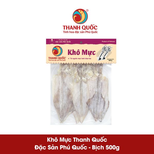 Khô Mực Phú Quốc - Thanh Quốc, Bịch 500G
