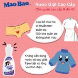  Nước Giặt Quần Áo Cao Cấp Áo Dài & Đồ Lót Mao Bao 473g 