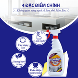  Combo Nước Tẩy Đa Năng Mao Bao 600ml + Chất Tẩy Rửa Cốc Chén 15g x1 