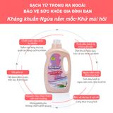  Combo 8 Túi nước giặt kháng khuẩn Mao Bao 1800g + 1 hộp bột tẩy quần áo 12g x5 