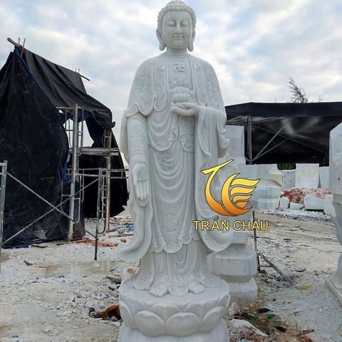Tượng Phật A Di Đà Nguyên Khối Sản Xuất Tại Xưởng