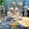Tượng Phật Thích Ca Đá Sa Thạch Nguyên Khối