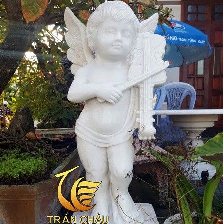 Tượng Thiên Thần Giáng Sinh Đá Nguyên Khối