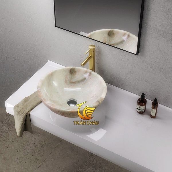 Lavabo Đá Xanh Onyx Cao Cấp