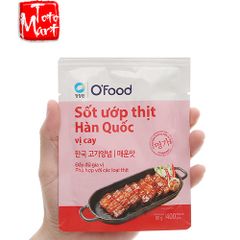 Sốt ướp thịt Hàn Quốc vị cay O'Food (80g)