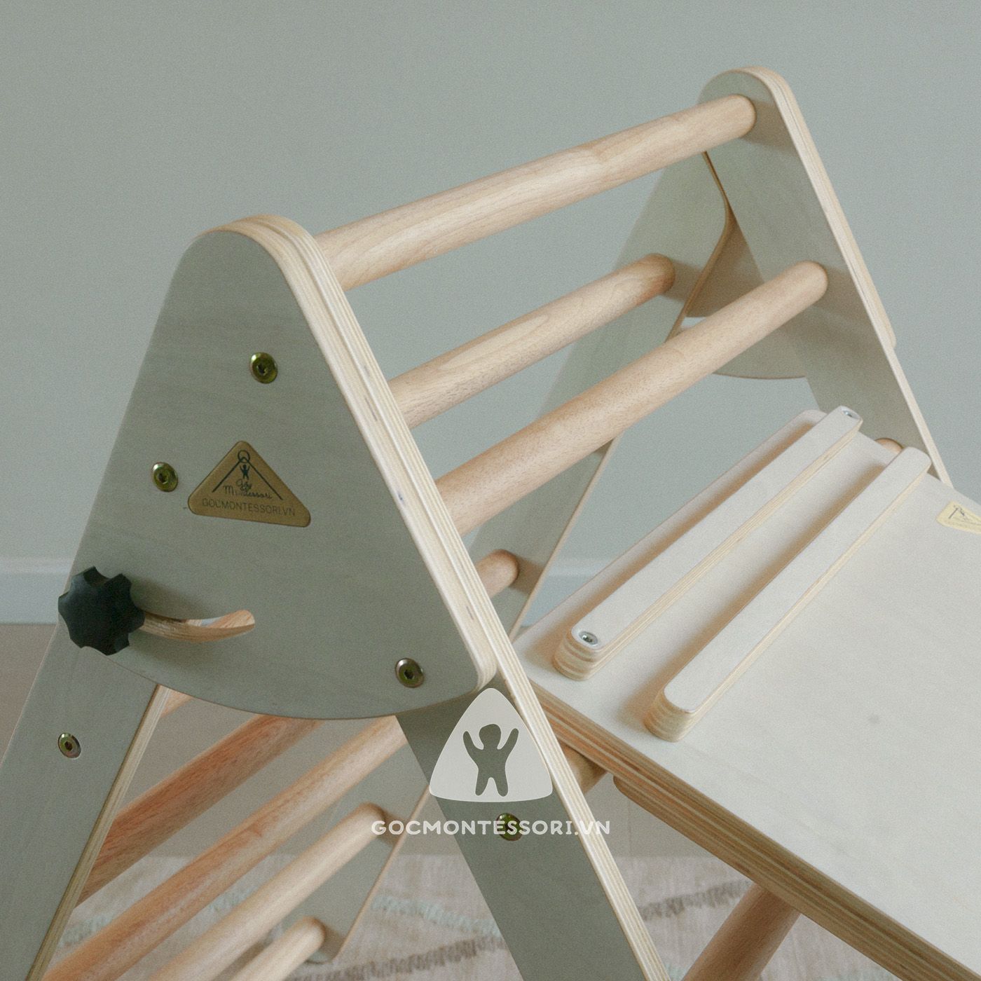 COMBO Foldable Pikler with Climbing Ramp 120cm