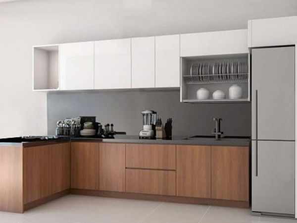 Mẫu tủ bếp gỗ công nghiệp SM526 Thiết kế và Sản xuất nội thất chất lượng cao tại TPHCM