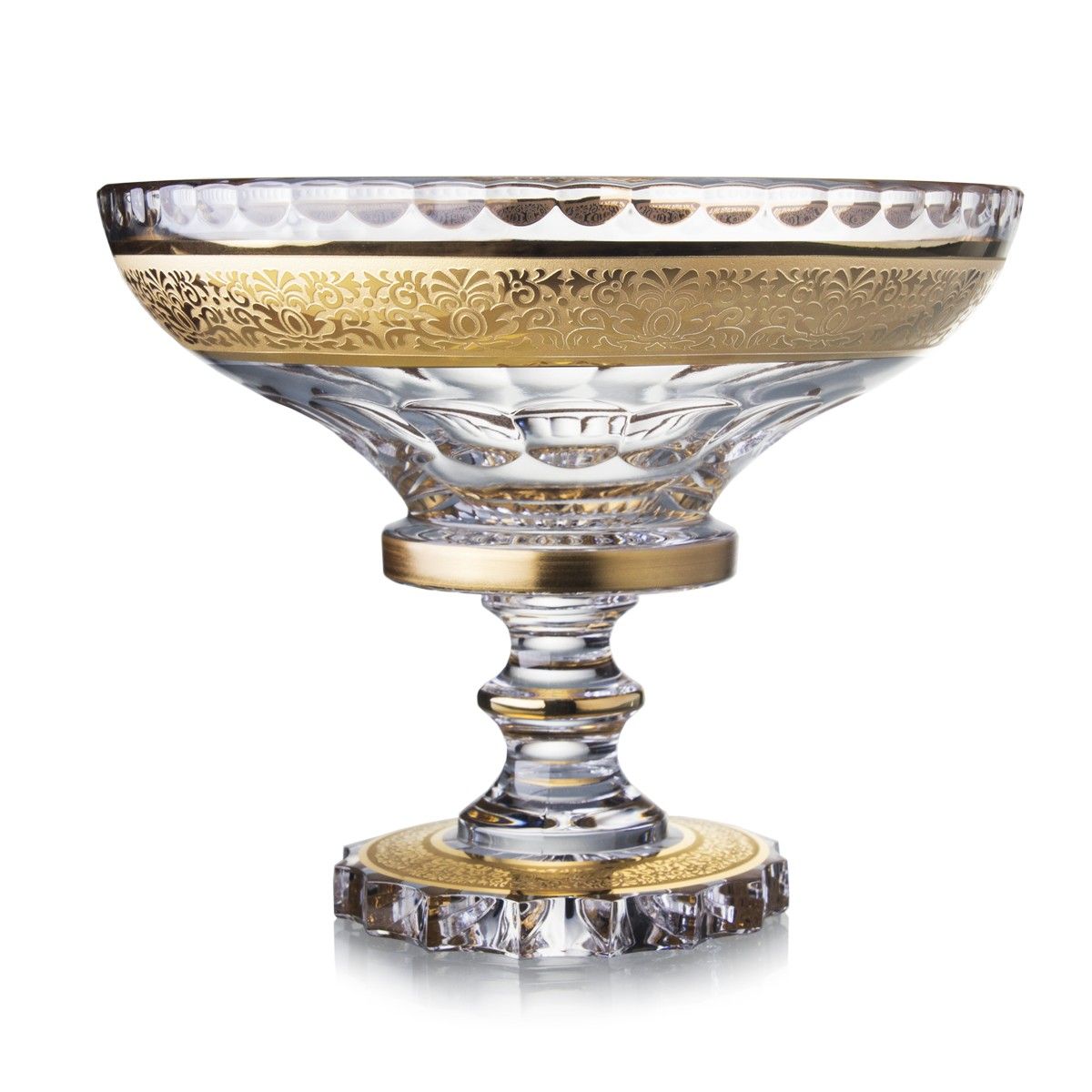 Chân bồng khảm vàng Ales Romantic 25cm