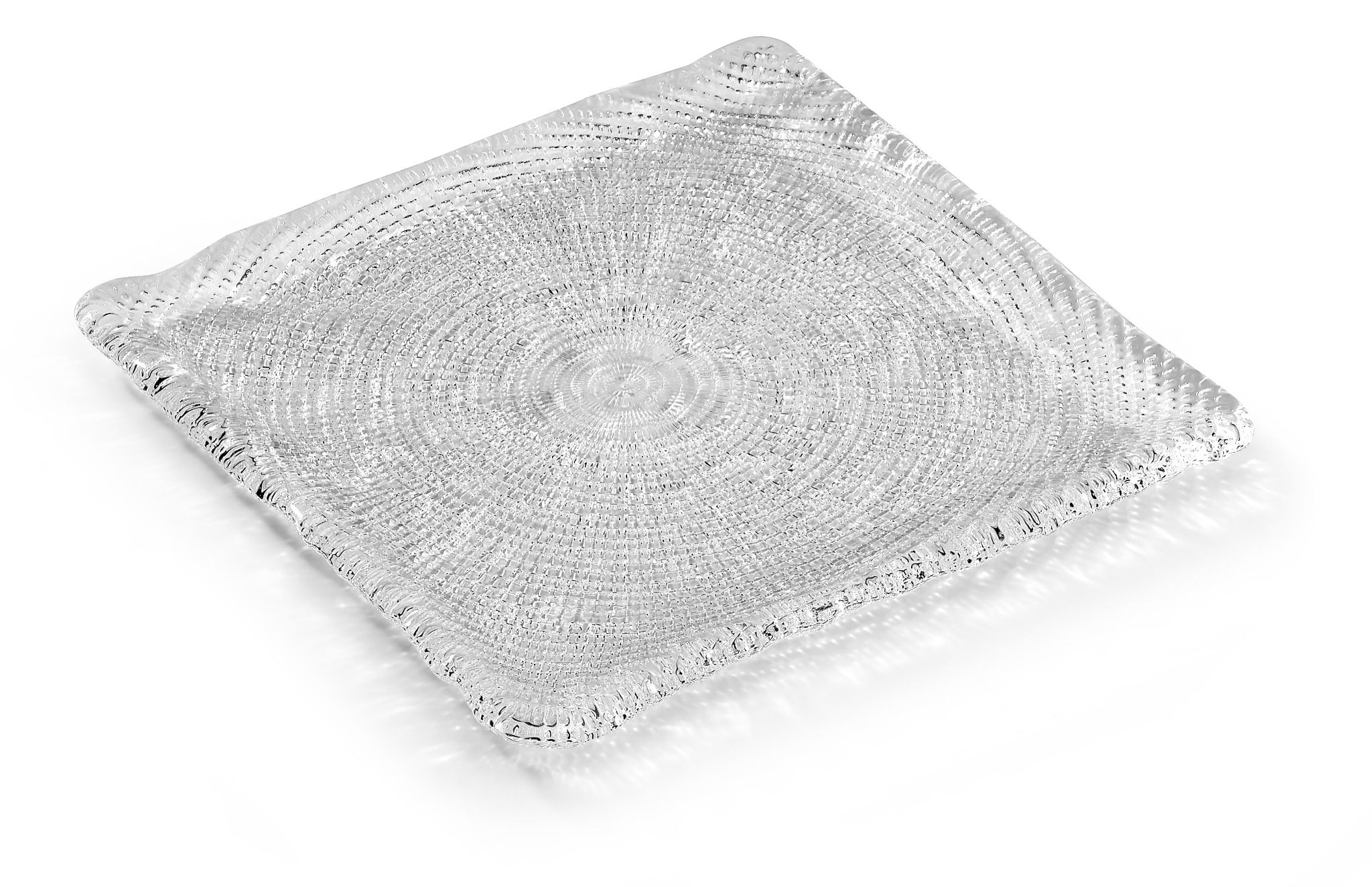 Đĩa vuông Diamante trắng 20cm