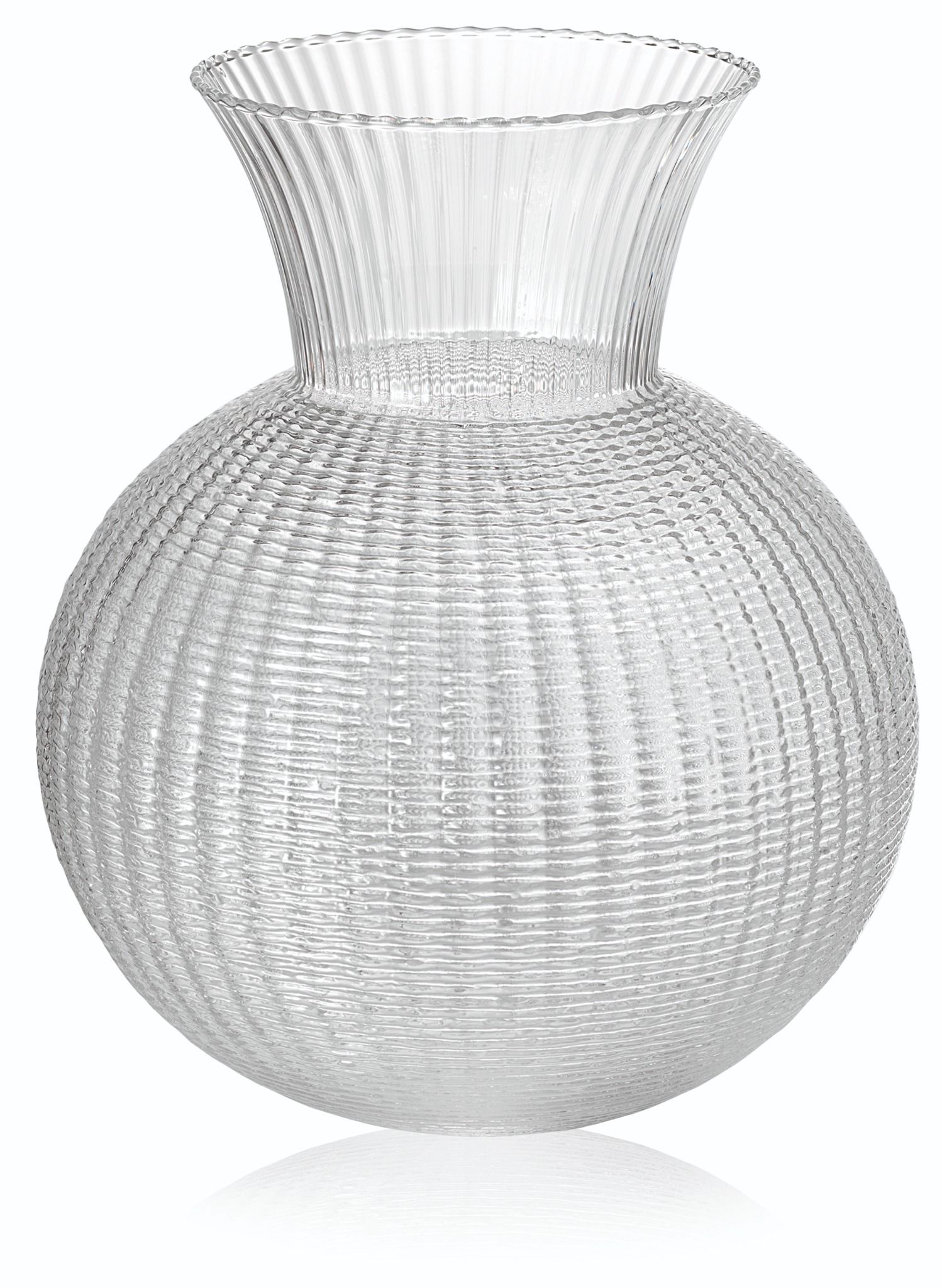 Lọ hoa Ophelia trắng 30cm