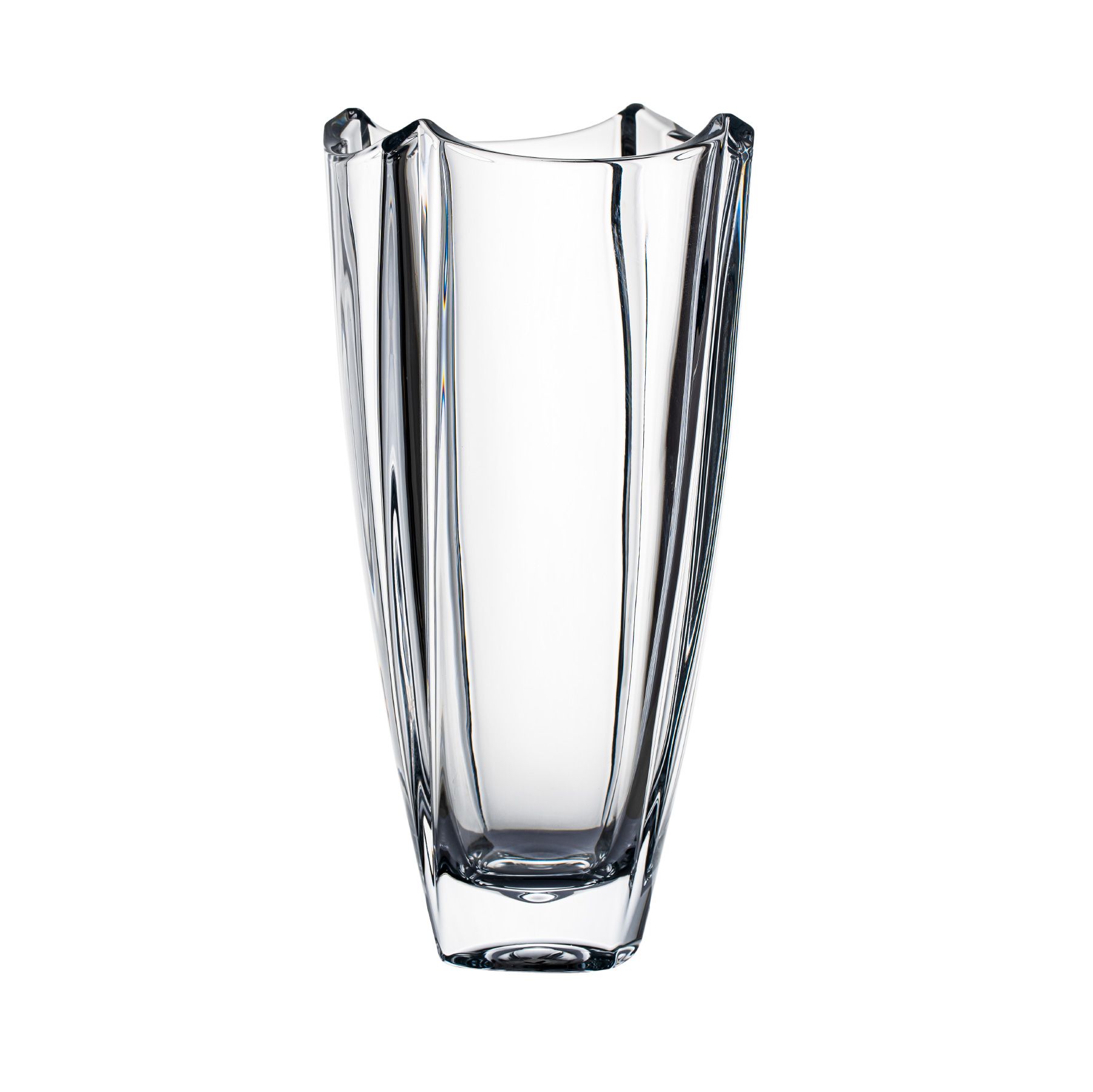 Lọ hoa pha lê bom vuông trơn 30cm