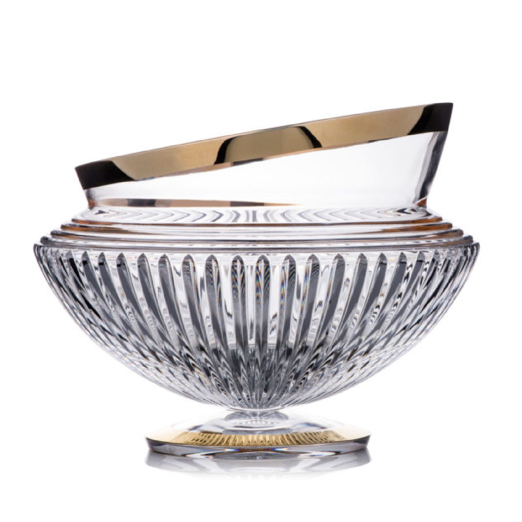 Chân bồng pha lê Amphora gold
