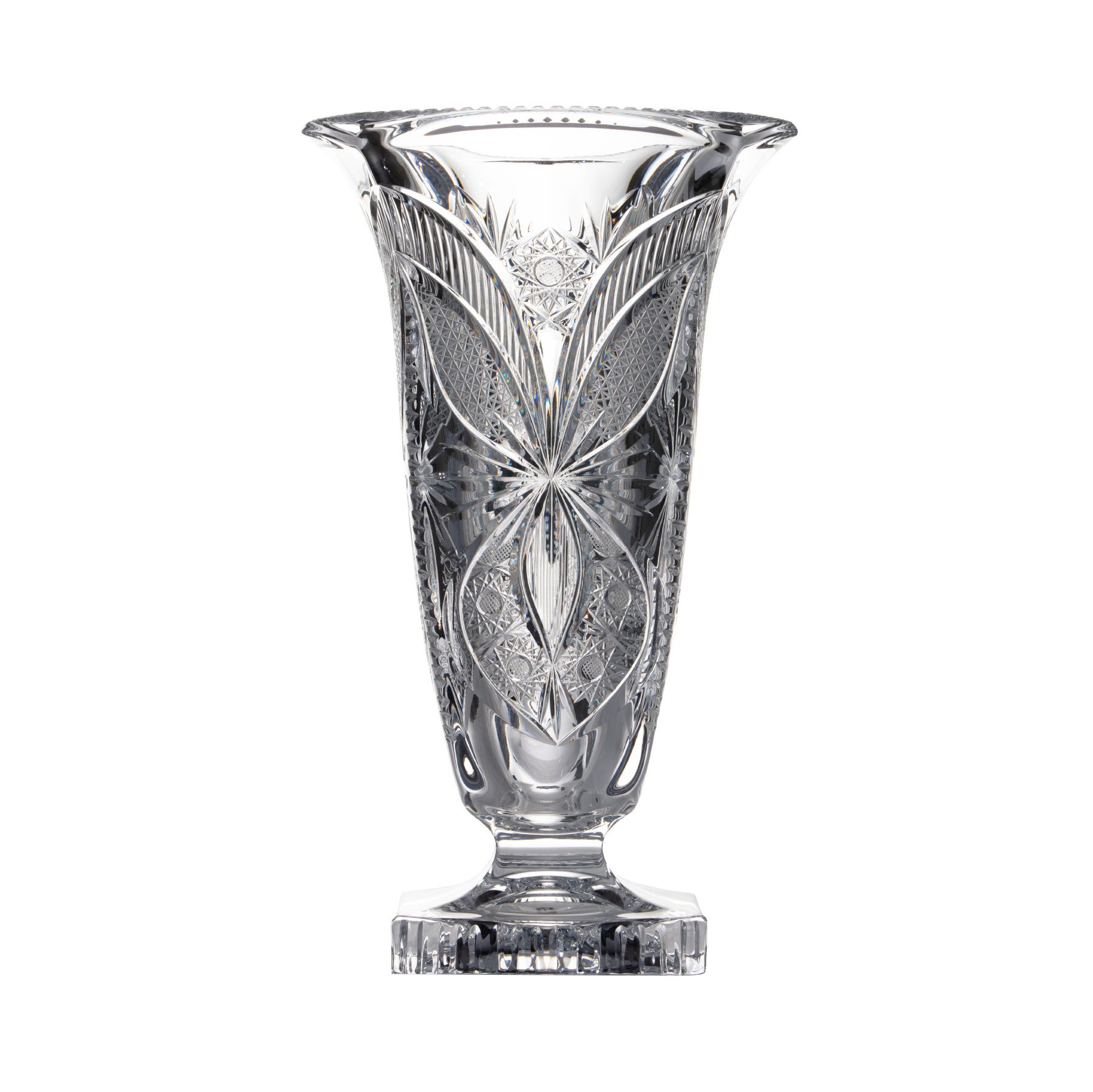 Lọ pha lê chân đế vuông M56 33cm