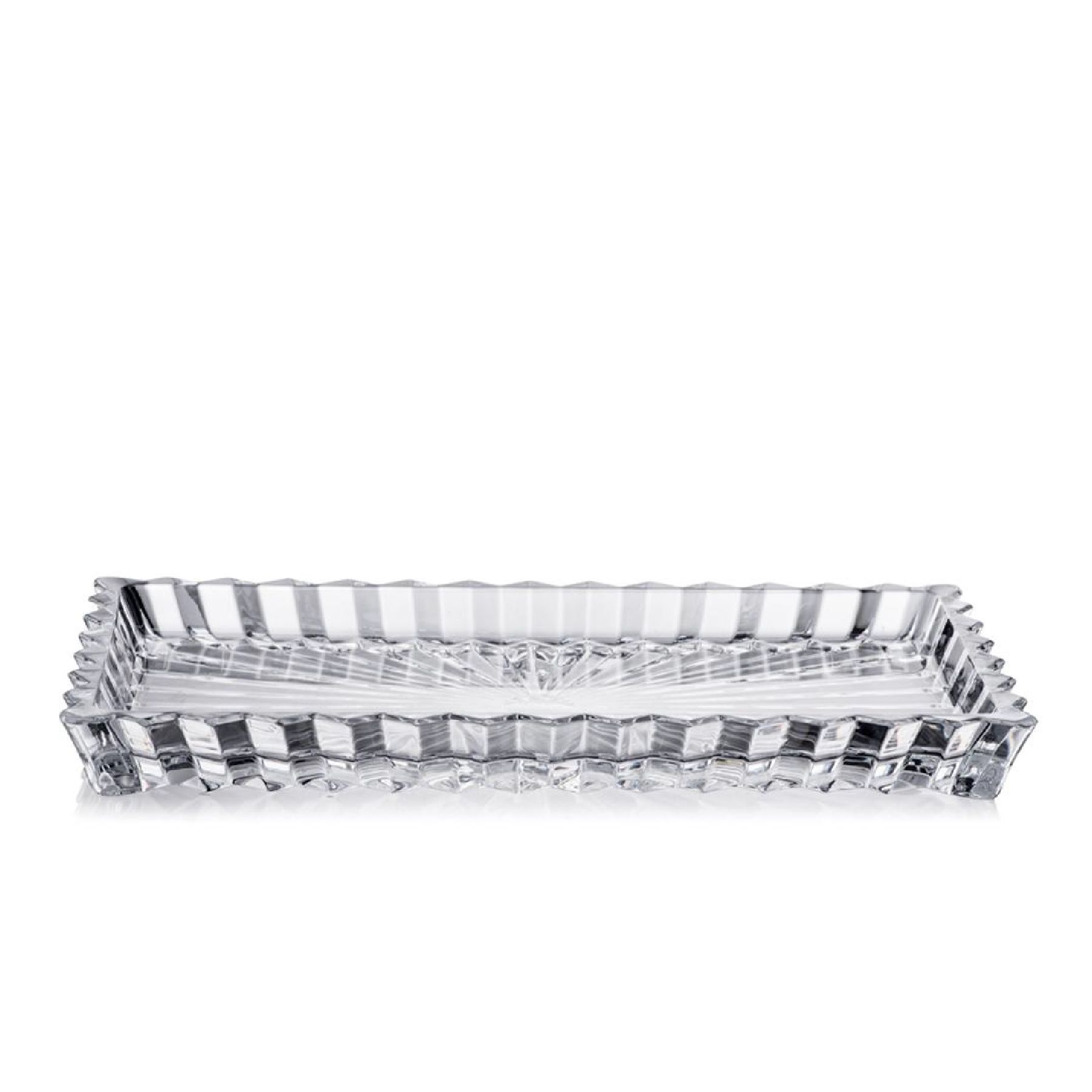 Đĩa pha lê chữ nhật Crown Jewel