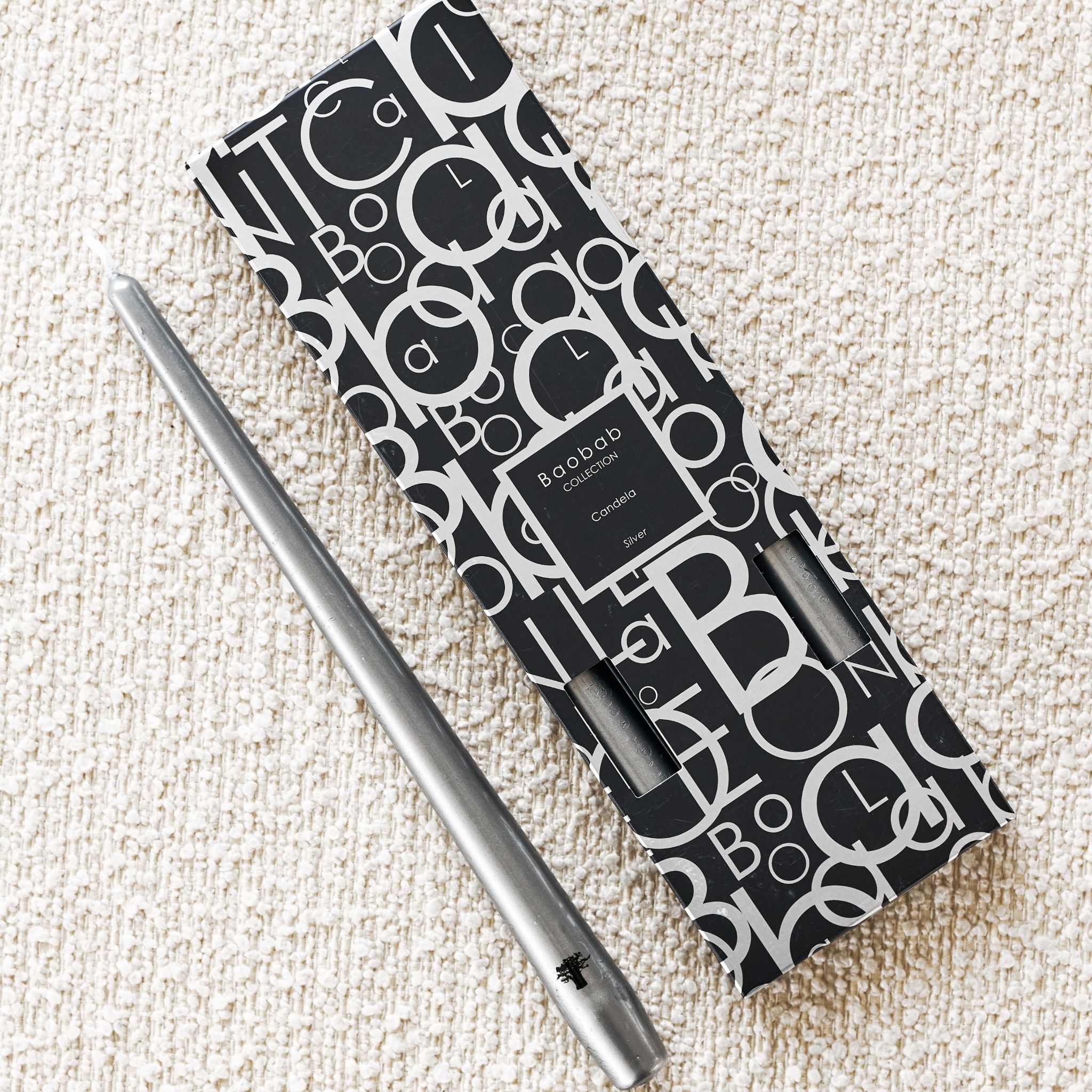 Set 4 nến CANDELA Silver Baobab