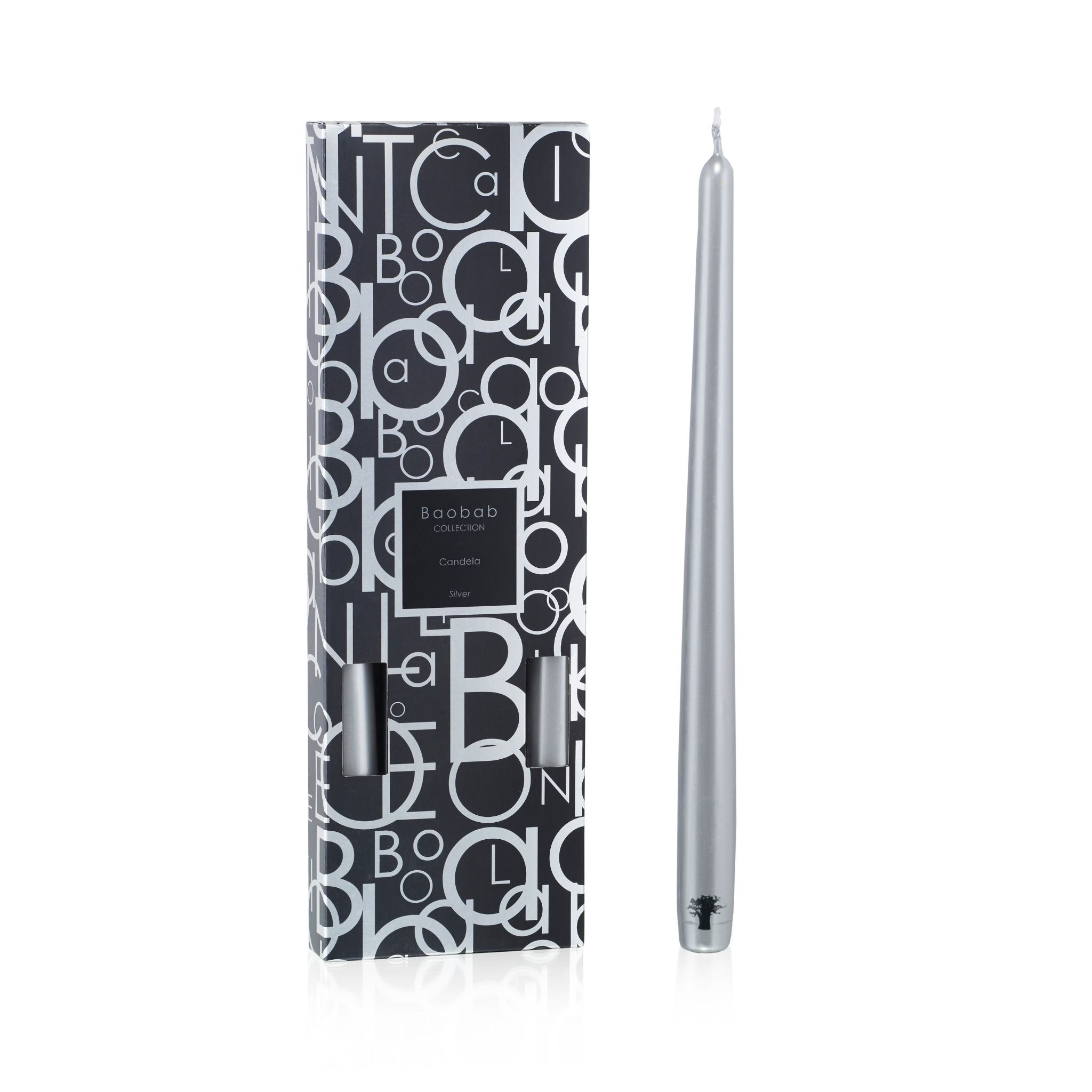 Set 4 nến CANDELA Silver Baobab