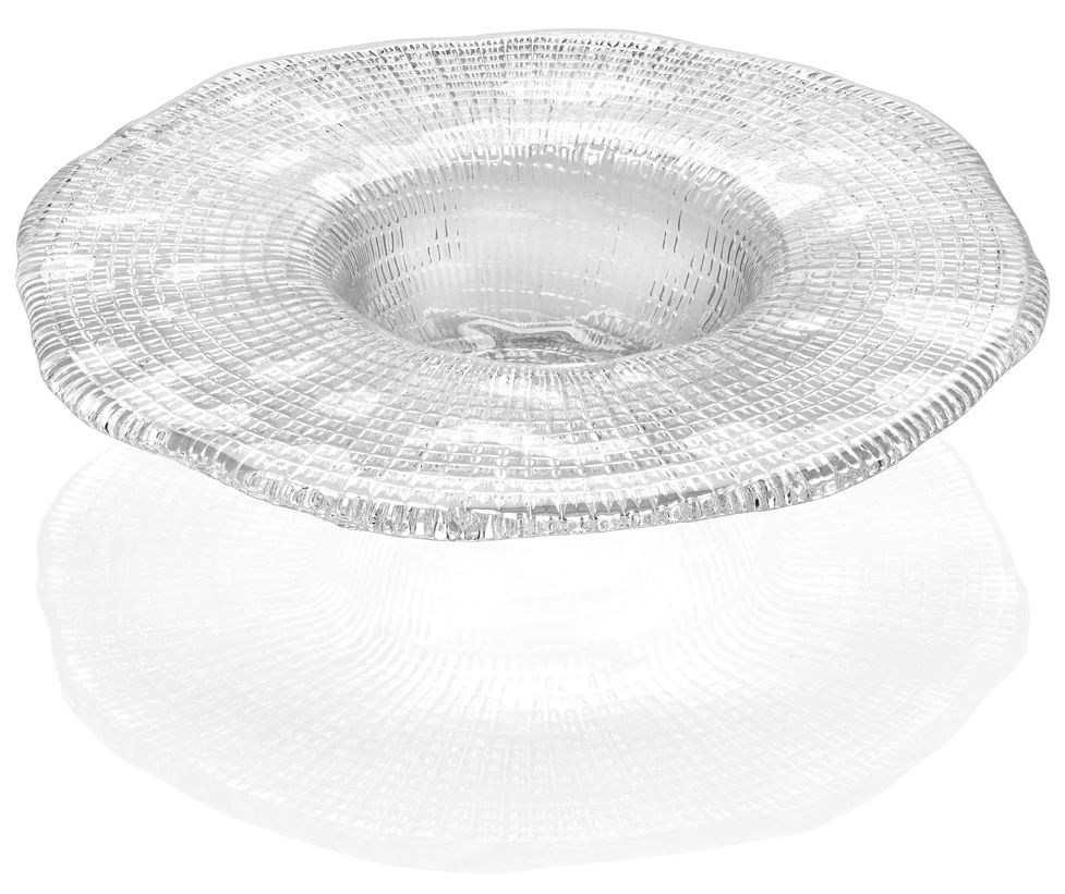 Đĩa tròn DIAMANTE' trắng 21cm