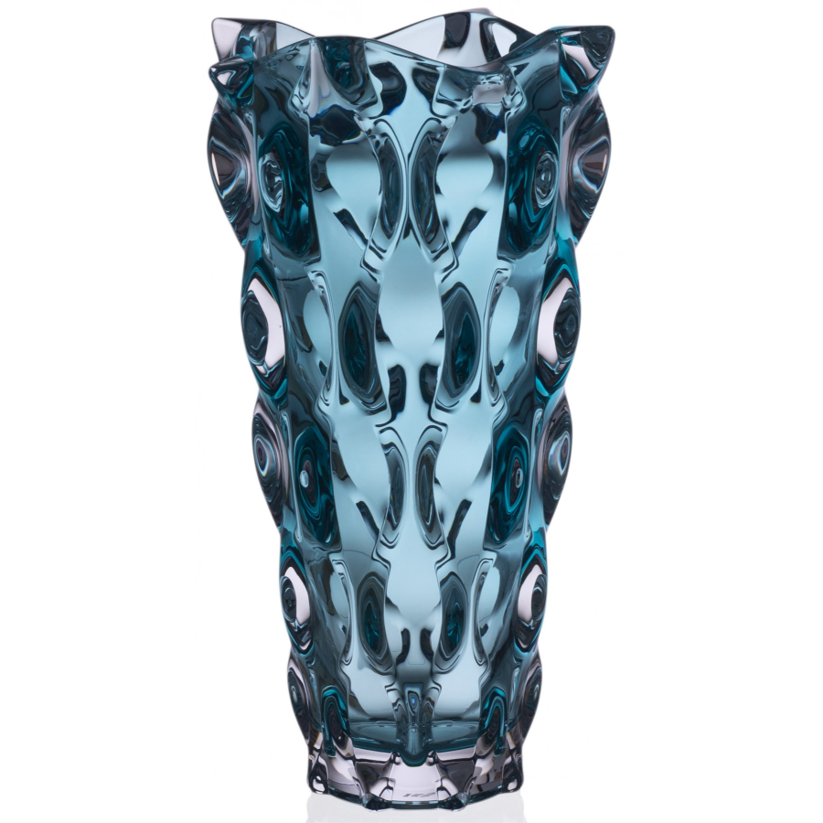 Lọ hoa pha lê Samba Aquamarine