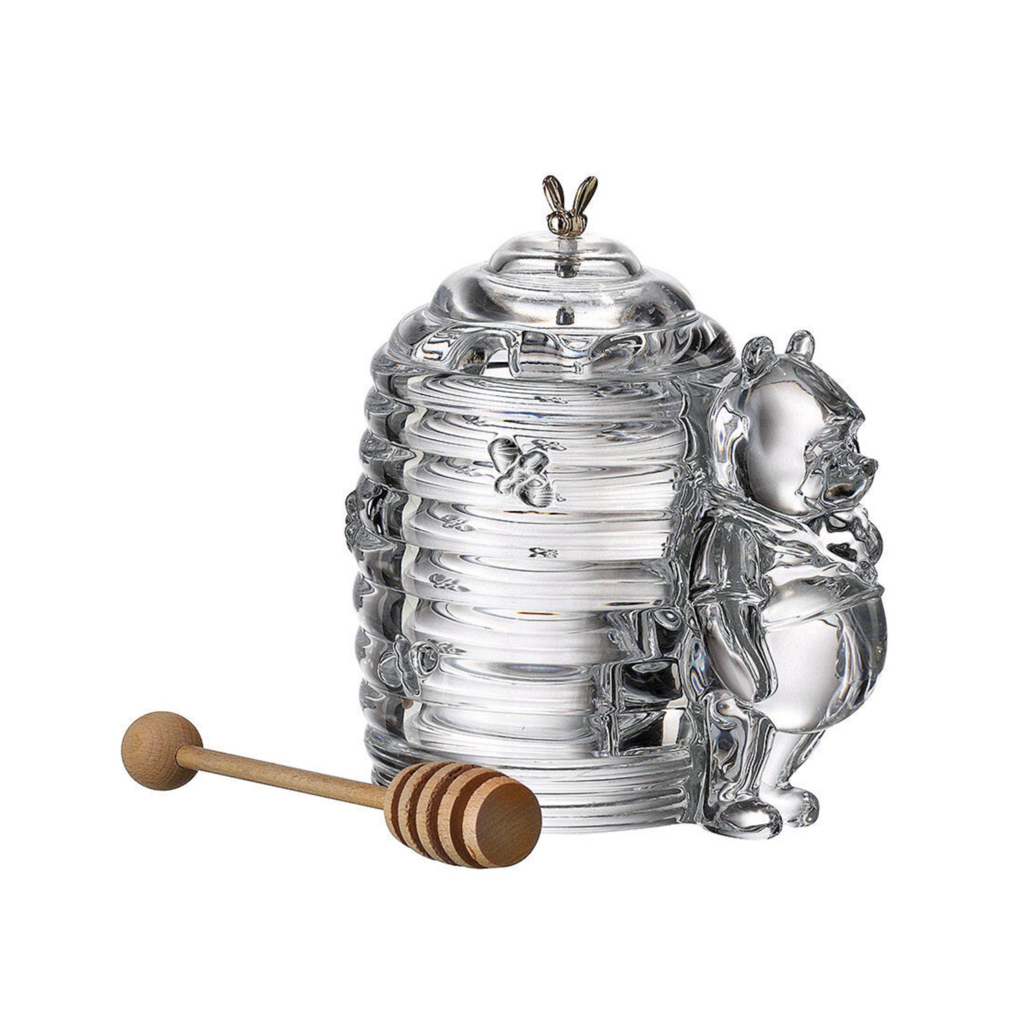 Hũ kèm cây khuấy mật ong Bohemia Crystal