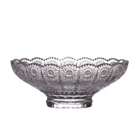 Mâm bồng pha lê đế liền tròn M57
