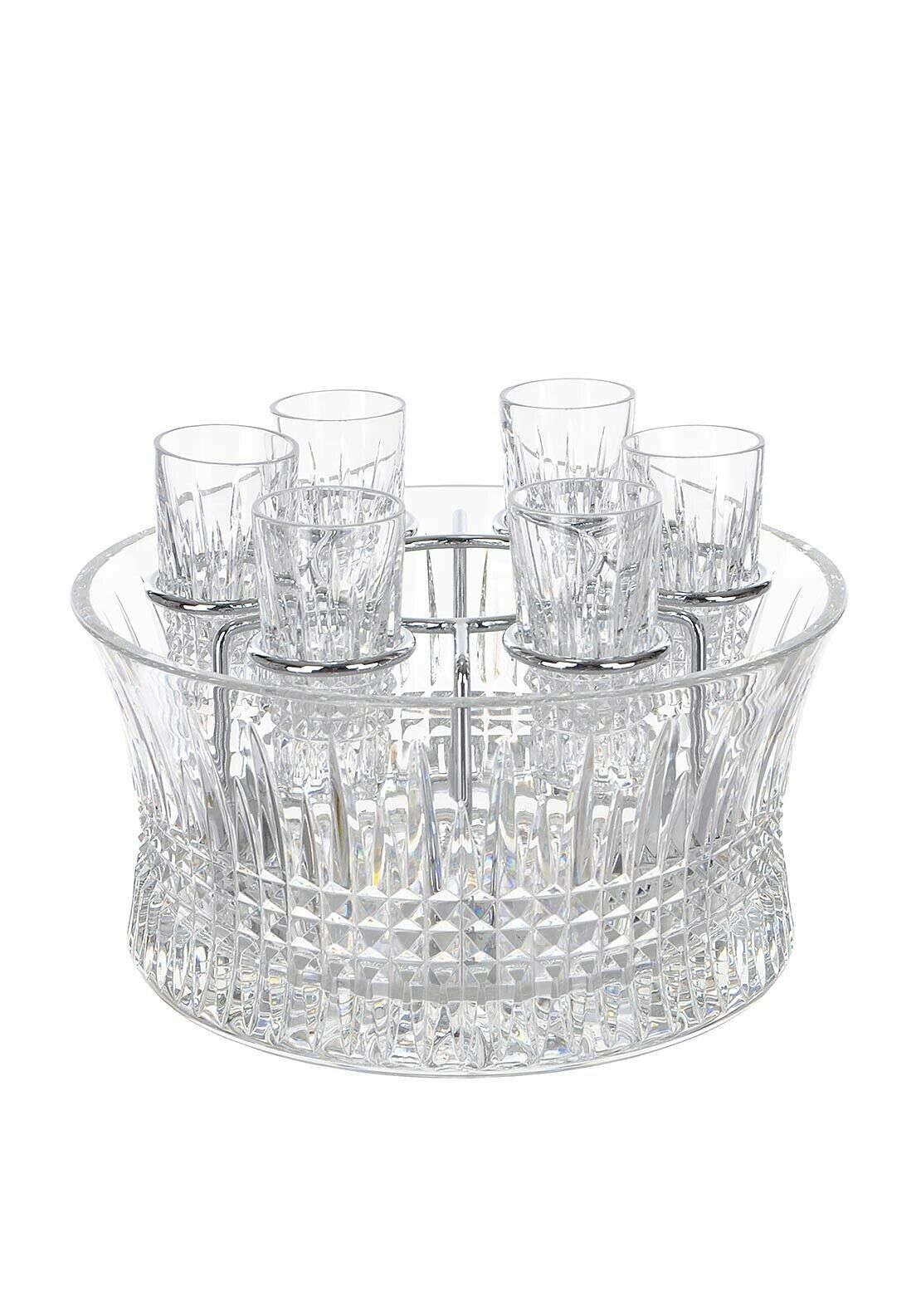 Bộ chén rượu vodka pha lê Waterford (kèm khung inox)
