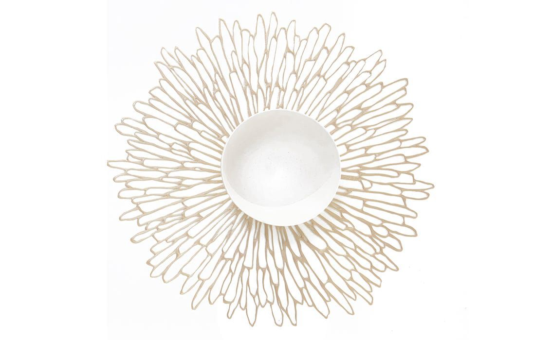 Tấm lót bàn ăn Pressed Bloom Gunmetal Chilewich