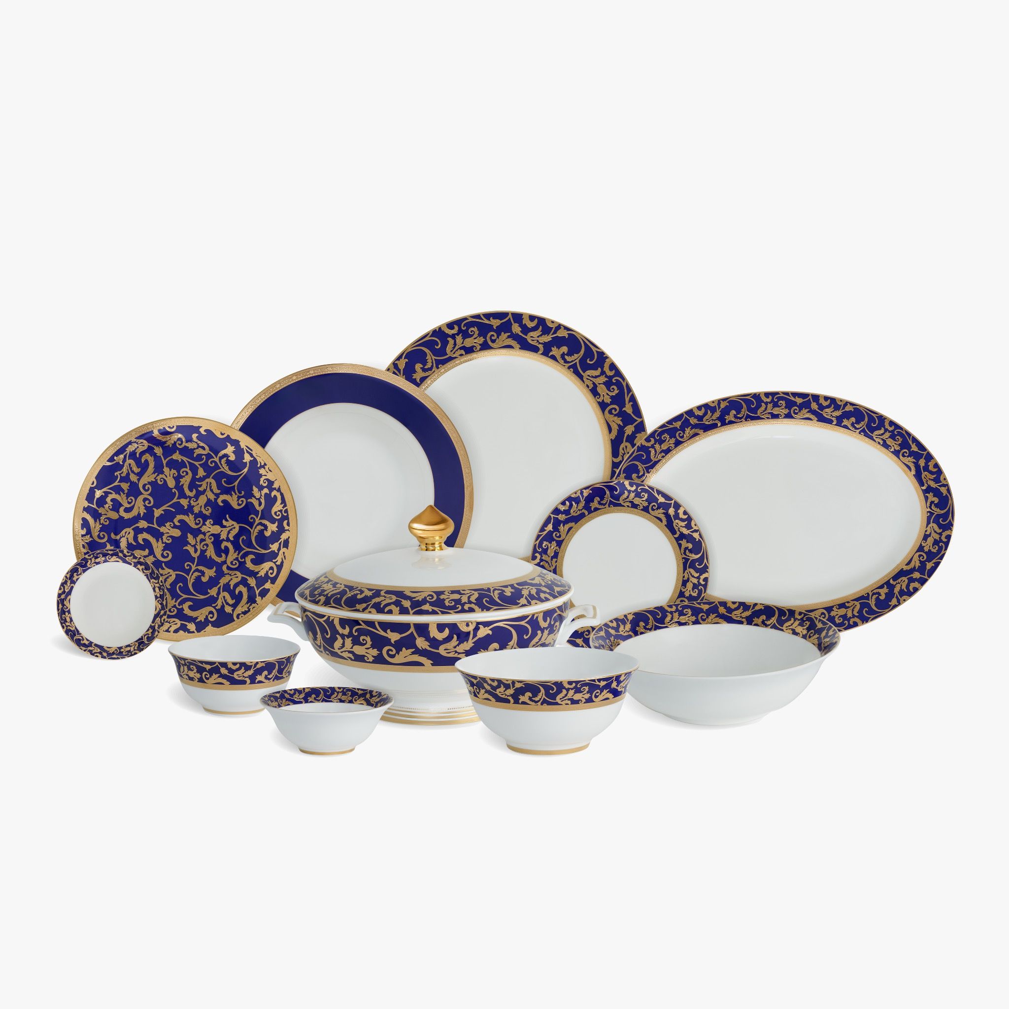 Set đồ ăn 41 món Blue Harlequin Spedona