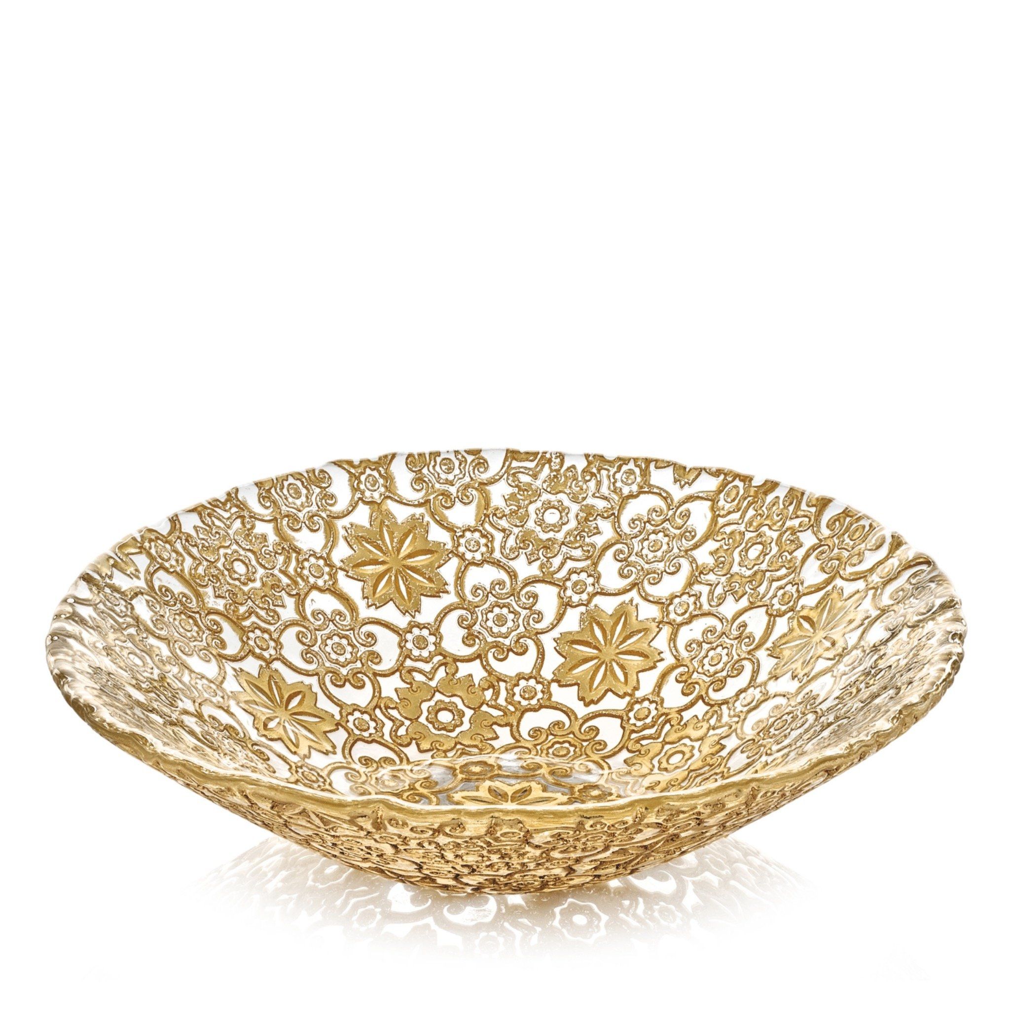 Tô Arabesque Gold Leaf 33cm