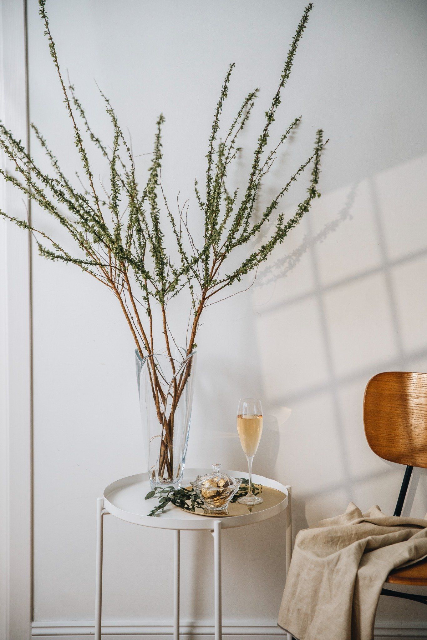 Lọ hoa bốn múi trơn 25cm